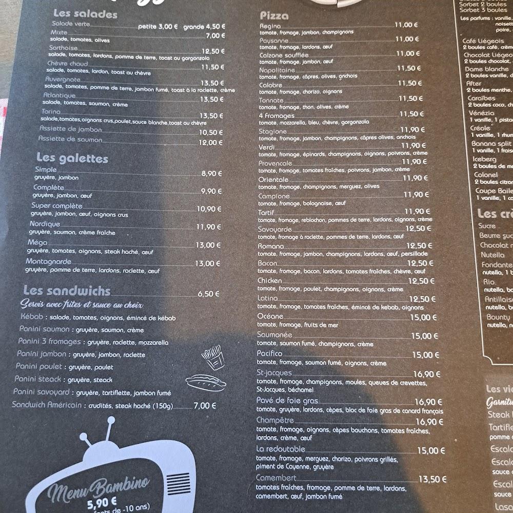 Aux Mille Pizzas - Menu Image 1