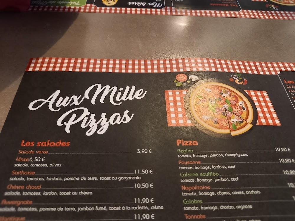 Aux Mille Pizzas - Menu Image 2
